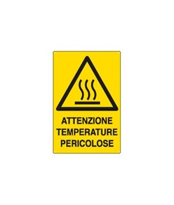 Cartello 'attenzione temperature pericolose'