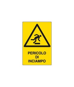 Cartello di pericolo 'pericolo di inciampo'