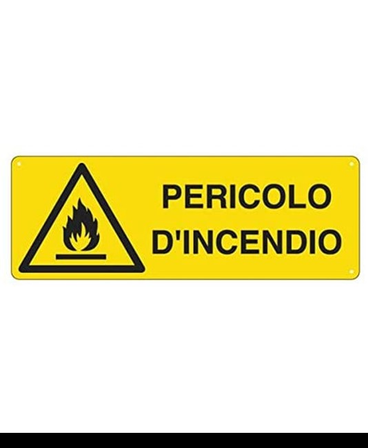Etichette adesive  pericolo d'incendio