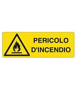 Etichette adesive  pericolo d'incendio