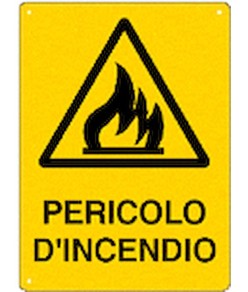Cartello 'pericolo d'incendio'