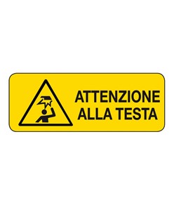 etichette adesive  attenzione alla testa