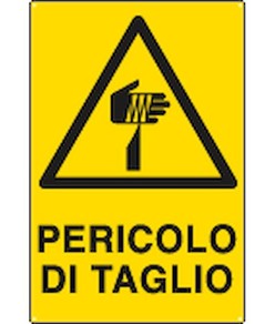 Cartello 'pericolo di taglio'