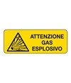 Etichette adesive  attenzione gas esplosivo