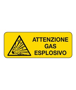 Etichette adesive  attenzione gas esplosivo