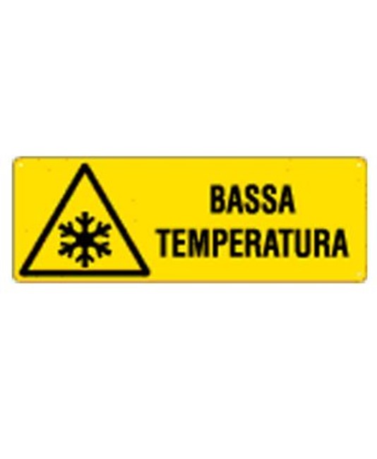 Cartello 'bassa temperatura' Cartello 'bassa temperatura'