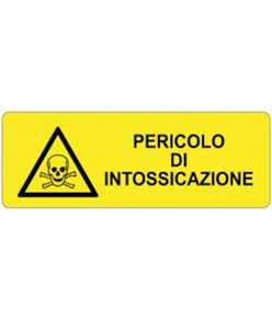 etichette adesive  pericolo di intossicazione