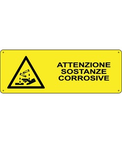 etichette adesive  attenzione sostanze corrosive