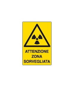 Cartello 'attenzione zona sorvegliata