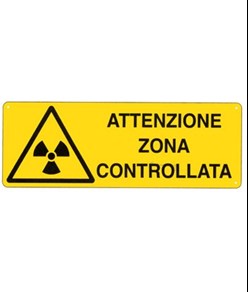 etichette adesive  attenzione zona controllata