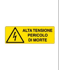 Cartello 'alta tensione pericolo di morte'
