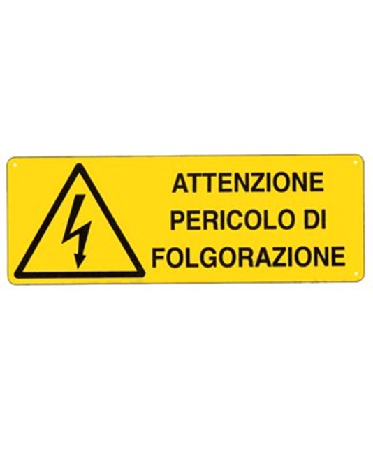 Cartello 'attenzione pericolo di folgorazione' Cartello 'attenzione pericolo di folgorazione'