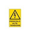Cartello 'pericolo alta tensione' Cartello 'pericolo alta tensione'