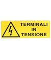 Confezione 5 etichette adesive 'terminali in tensione