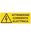 Cartello 'attenzione corrente elettrica' Cartello 'attenzione corrente elettrica'
