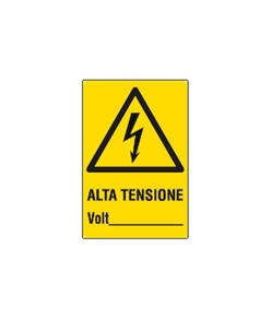 Cartello 'alta tensione Volt