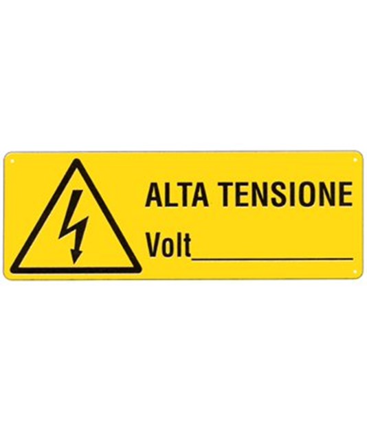 Cartello 'alta tensione Volt Cartello 'alta tensione Volt