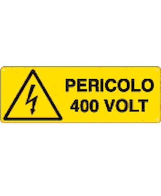 Cartello 'pericolo 400 volt'
