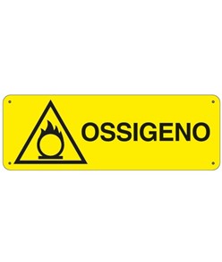 Etichette adesive  pericolo ossigeno