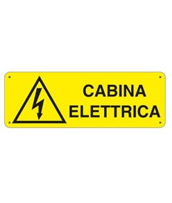 etichette adesive 'cabina elettrica'