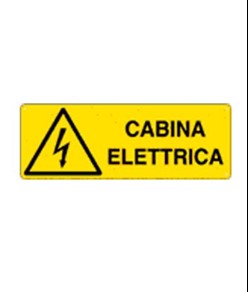 Cartello 'cabina elettrica'