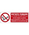 Cartello  vietato fumare all'aperto
