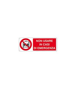 etichette adesive  non usare in casi di emergenza