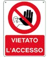 Cartello vietato l'accesso Cartello vietato l'accesso
