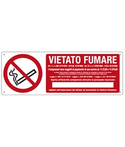 etichette adesive  vietato fumare i trasgressori sono soggetti al pagamento