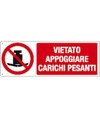 etichette adesive vietato  appoggiare carichi pesanti