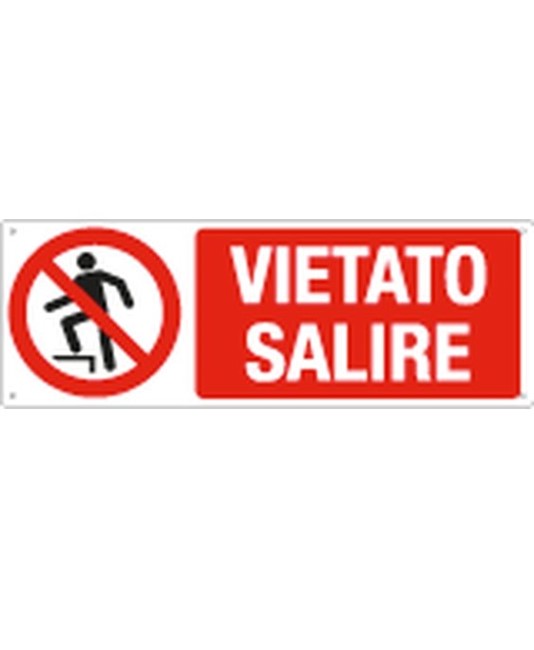 etichette adesive  vietato salire