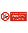 etichette adesive 'in questo reparto è proibito fumare'