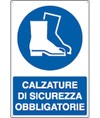 Cartello  calzature di sicurezza obbligatorie Cartello  calzature di sicurezza obbligatorie