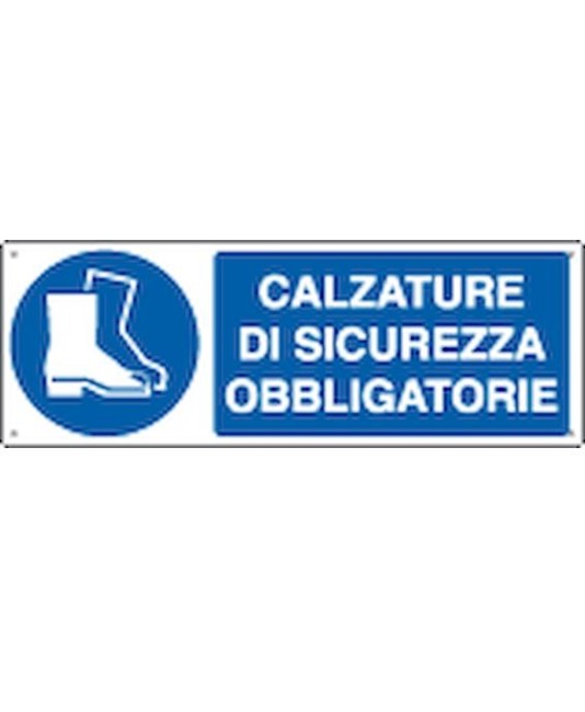 Cartello  calzature di sicurezza obbligatorie Cartello  calzature di sicurezza obbligatorie