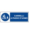 etichette adesive 'carrelli a passo d'uomo'