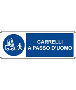 etichette adesive 'carrelli a passo d'uomo'