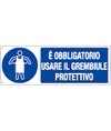 Cartello è obbligatorio usare il grembiule protettivo Cartello è obbligatorio usare il grembiule protettivo