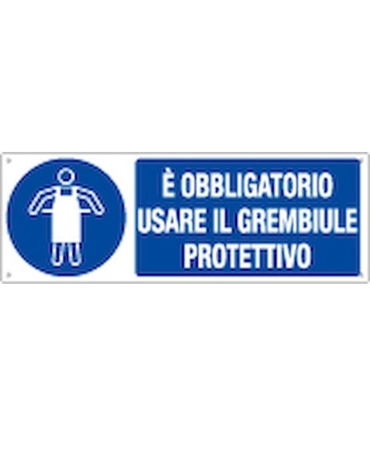 etichette adesive  è obbligatorio usare il grembiule protettivo