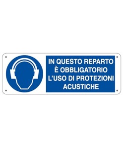 etichette adesive  in questo reparto è obbligatorio l'uso di protezioni acustiche