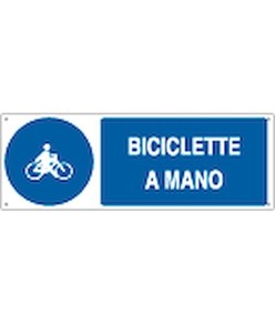 Cartello  biciclette a mano