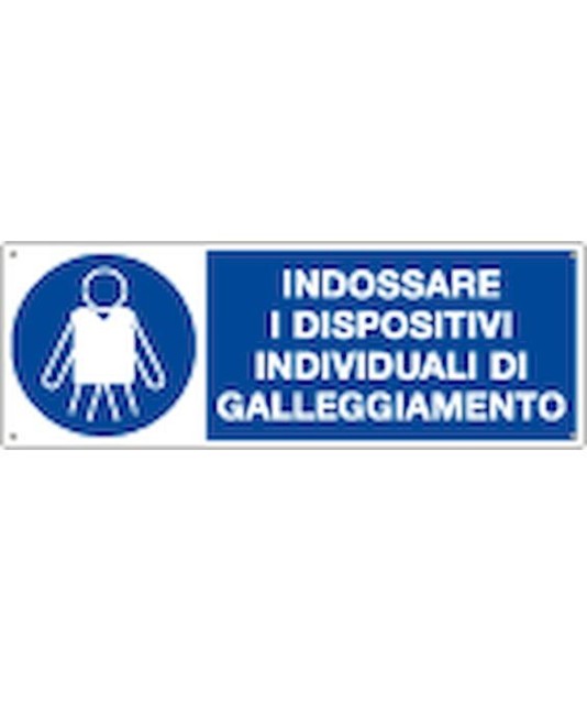 Cartello indossare i dispositivi individuali di galleggiamento Cartello indossare i dispositivi individuali di galleggiamento