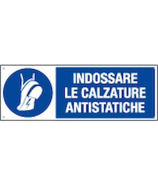 Cartello indossare le calzature antistatiche Cartello indossare le calzature antistatiche