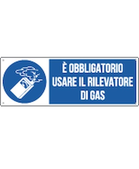 Cartello è obbligatorio usare il rilevatore di gas Cartello è obbligatorio usare il rilevatore di gas