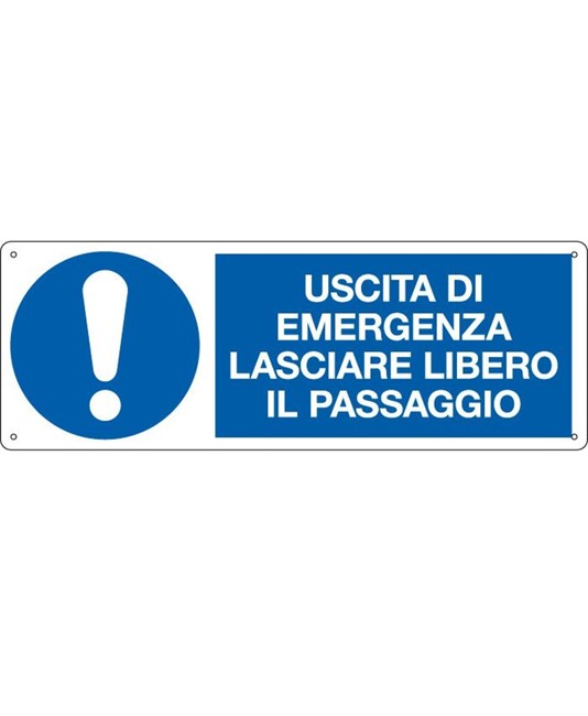 etichette adesive  uscita di emergenza, lasciare libero il passaggio etichette adesive  uscita di emergenza, lasciare libero il passaggio