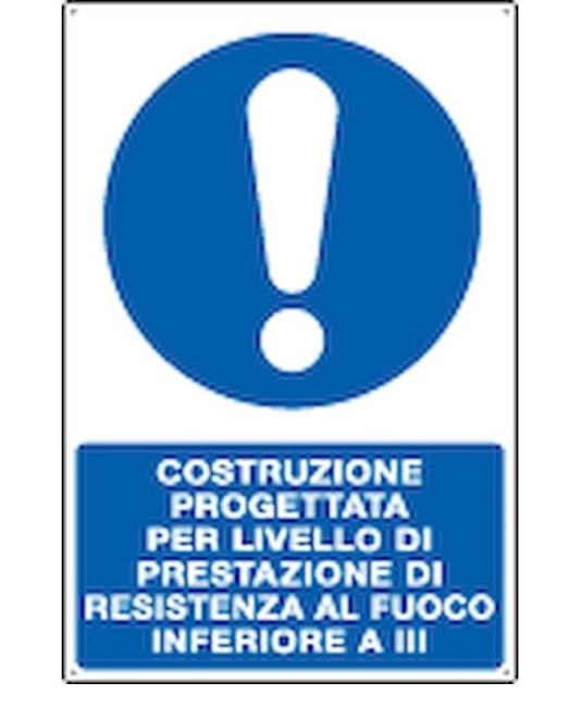 Cartello  costruzione progettata per livello di prestazione di resistenza