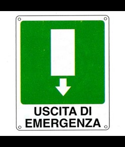 Adesivo "uscita di emergenza"