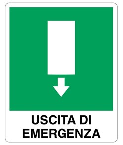 Cartello 'uscita di emergenza'