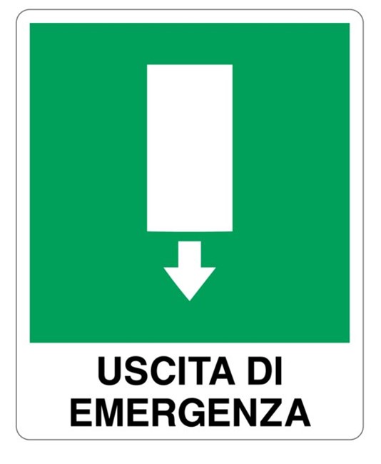 Cartello 'uscita di emergenza' Cartello 'uscita di emergenza'