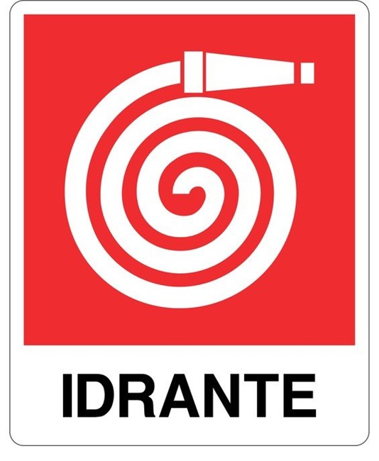 etichette adesive simbolo 'idrante' con scritta etichette adesive simbolo 'idrante' con scritta