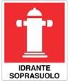 Cartello con scritta 'idrante soprasuolo'